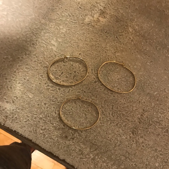 SET OF THREE Gold Bangles with Phrases - Picture 2 of 2